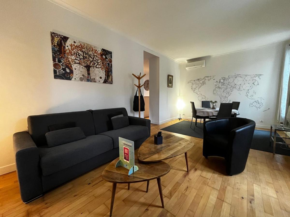 Nice Grand Appartement Face Jardin Экстерьер фото